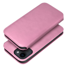DUAL POCKET fliptok XIAOMI Redmi Note 14 4G-hez, világos rózsaszín tok