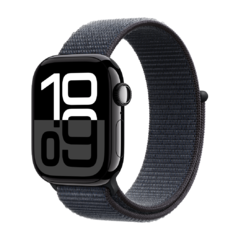 Apple Watch S10 Mobilhálózati kapcsolat 42mm Fekete Alumínium Tok Tinta Sport Szíjjal