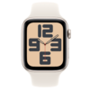 Apple Watch SE2 v3 Cellular 44mm Starlight Alu Case with Starlight Sport Band - M/L - 1. kép