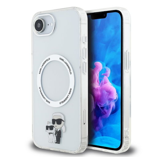 Karl Lagerfeld IML Karl és Choupette MagSafe tok iPhone 16e átlátszó Karl Lagerfeld IML Karl és Choupette MagSafe tok iPhone 16e átlátszó