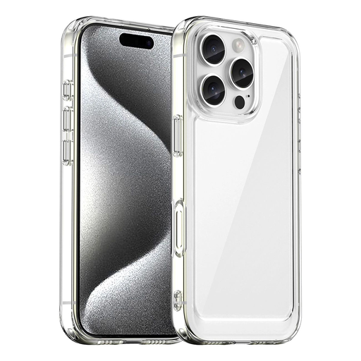 Outer Space tok iPhone 16e-hez rugalmas kerettel - átlátszó Outer Space tok iPhone 16e-hez rugalmas kerettel - átlátszó
