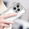Outer Space tok iPhone 16e-hez rugalmas kerettel - átlátszó - 3. kép