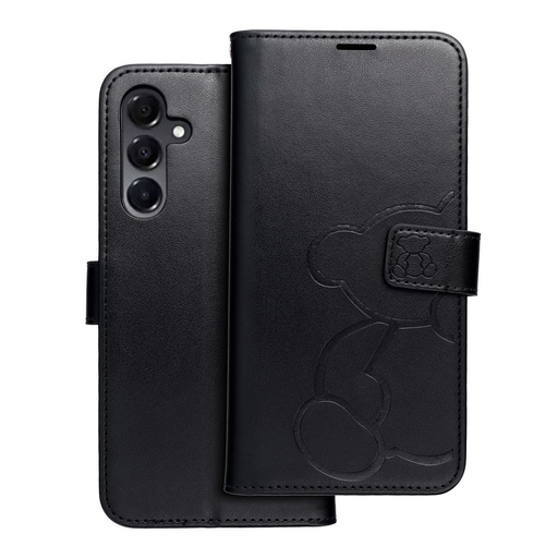 MEZZO fliptok Samsung Galaxy A16 5G teddy bear fekete tok MEZZO fliptok Samsung Galaxy A16 5G teddy bear fekete tok