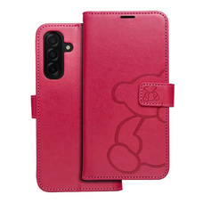 MEZZO fliptok Samsung Galaxy A26 5G teddy maci mályva színű tok