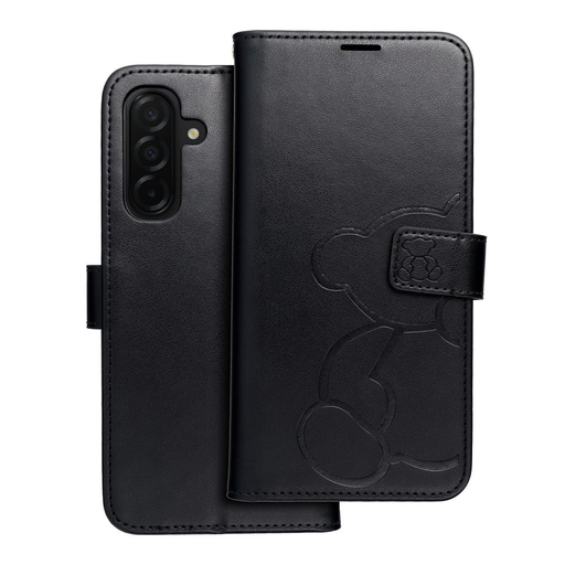 MEZZO fliptok SAMSUNG Galaxy A26 5G telefonhoz, maciminta fekete MEZZO fliptok SAMSUNG Galaxy A26 5G telefonhoz, maciminta fekete