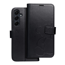 MEZZO fliptok Samsung Galaxy A55 5G teddy bear fekete tok