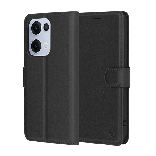 Techsuit - Bőrtok - Oppo Reno13 - Fekete tok Techsuit - Bőrtok - Oppo Reno13 - Fekete tok