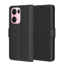  Techsuit - Bőr Tok - Oppo Reno13 Pro - Fekete tok