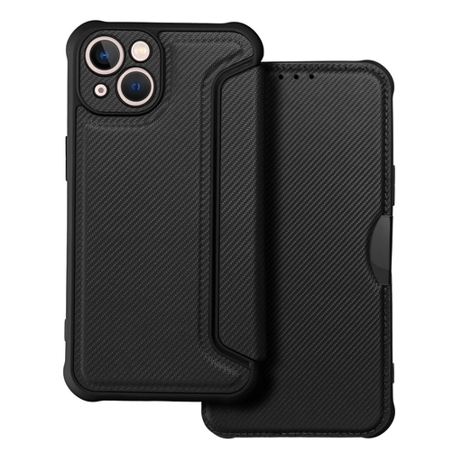 RAZOR flipové puzdro pre iPhone 13 čierne