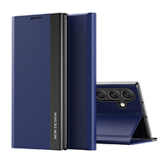 Sleep Case Pro Samsung Galaxy S25 Edge tok fliptok állvánnyal - Kék