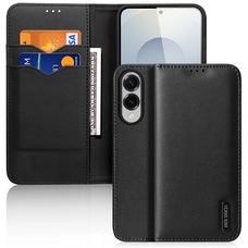 Dux Ducis Hivo Samsung Galaxy S25 Edge fliptok RFID védelemmel - Fekete tok
