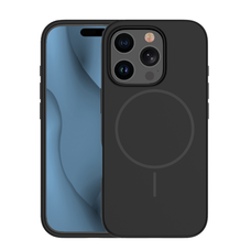 Szilikon Vékony Mag tok iPhone 16e fekete tok