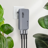 FORCELL F-ENERGY GaN VT-47 Ultra Slim utazó töltő 2 x Type C + USB A PD QC4.0 4A 65W szürke - 2. kép