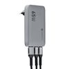 FORCELL F-ENERGY GaN VT-47 Ultra Slim utazó töltő 2 x Type C + USB A PD QC4.0 4A 65W szürke - 3. kép