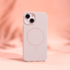 Szilikon Vékony Mag tok iPhone 16e-hez, világos rózsaszín - 3. kép