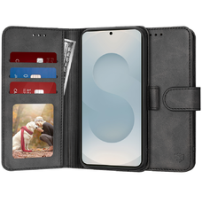  Techsuit - Naplófüzet - Samsung Galaxy S25 Edge - Fekete tok