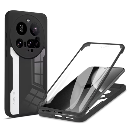 Techsuit - ColorVerse 360 sorozat + Képernyővédő - Xiaomi 15 Ultra - Fekete tok Techsuit - ColorVerse 360 sorozat + Képernyővédő - Xiaomi 15 Ultra - Fekete tok