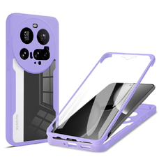  Techsuit - ColorVerse 360 Sorozat + Képernyővédő - Xiaomi 15 Ultra - Lila tok