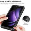  Techsuit - ColorVerse 360 sorozat + képernyővédő - Oppo Reno13 F 4G / Reno13 F 5G / Reno13 FS 5G - Rózsaszín tok - 2. kép