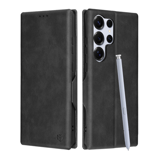 Techsuit - Biztonságos Pénztárca Plusz - Samsung Galaxy S25 Ultra - Fekete tok Techsuit - Biztonságos Pénztárca Plusz - Samsung Galaxy S25 Ultra - Fekete tok