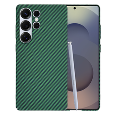  Techsuit - Carbonite FiberShell - Samsung Galaxy S25 Ultra - Zöld tok