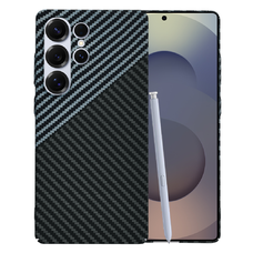  Techsuit - Carbonit Szálhéj - Samsung Galaxy S25 Ultra - Lopakszürke tok