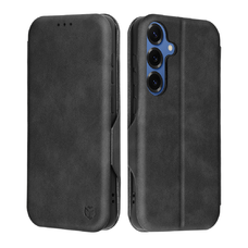  Techsuit - Biztonságos Pénztárca Plusz - Samsung Galaxy S25 - Fekete tok