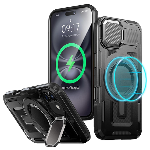 Techsuit - CamVault MagSafe - iPhone 16 - Fekete tok Techsuit - CamVault MagSafe - iPhone 16 - Fekete tok