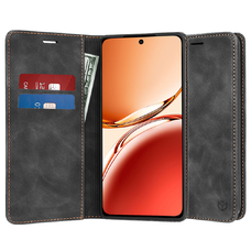  Techsuit - Kényelmes Borító - Oppo Reno12 F 4G / Reno12 F 5G / Reno12 FS - Fekete tok
