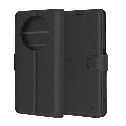 Techsuit - Bőr Tok - Oppo Reno12 F 4G / Reno12 F 5G / Reno12 FS - Fekete tok Techsuit - Bőr Tok - Oppo Reno12 F 4G / Reno12 F 5G / Reno12 FS - Fekete tok