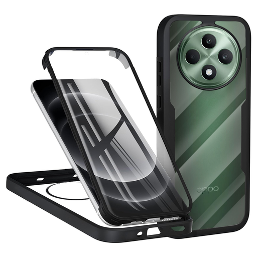 Techsuit - ColorVerse 360 Sorozat + Kijelzővédő - Oppo Reno12 F 4G / Reno12 F 5G / Reno12 FS - Fekete tok Techsuit - ColorVerse 360 Sorozat + Kijelzővédő - Oppo Reno12 F 4G / Reno12 F 5G / Reno12 FS - Fekete tok