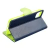 iPhone 12/ 12 Pro Fancy fliptok kék/lime - 0. kép