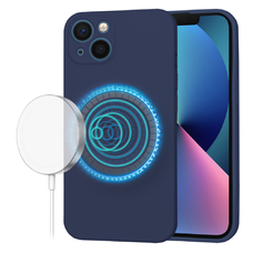  iPhone 13 Sötétkék Techsuit SoftFlex MagSafe tok