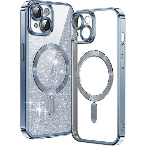Techsuit - Luxus Csillogó MagSafe - iPhone 13 - Világoskék tok Techsuit - Luxus Csillogó MagSafe - iPhone 13 - Világoskék tok