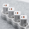 FORCELL F-ENERGY Mini GaN III VT-25B utazó töltő 1 x Type C + 1 x USB A aljzattal, PD QC4.0 25W fehér - 3. kép