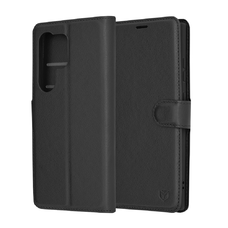  Techsuit - Bőr tok - Samsung Galaxy S24 Ultra - Fekete