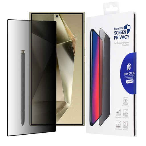 Dux Ducis - Edzett Üveg Adatvédelmi Fólia - Samsung Galaxy S24 Ultra - Fekete üvegfólia Dux Ducis - Edzett Üveg Adatvédelmi Fólia - Samsung Galaxy S24 Ultra - Fekete üvegfólia