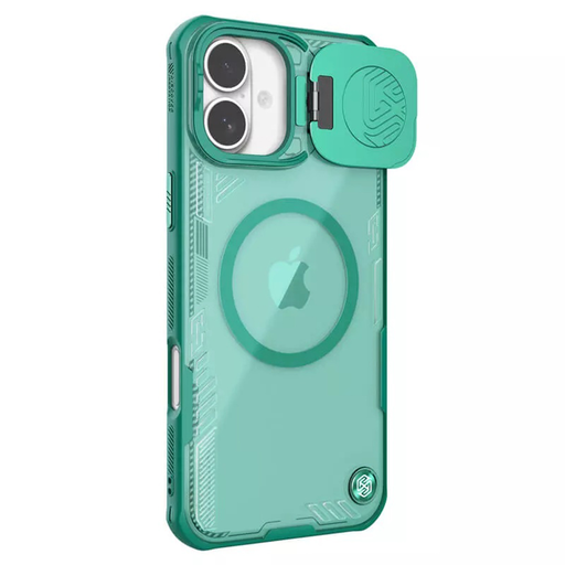 Nillkin - Iceblade Prop Mágneses (kamera kivágás nélkül) - iPhone 16 Plus - Zöld tok Nillkin - Iceblade Prop Mágneses (kamera kivágás nélkül) - iPhone 16 Plus - Zöld tok