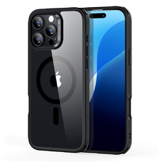  ESR - Klasszikus Hibrid HaloLock - iPhone 16 Pro - Átlátszó Fekete tok