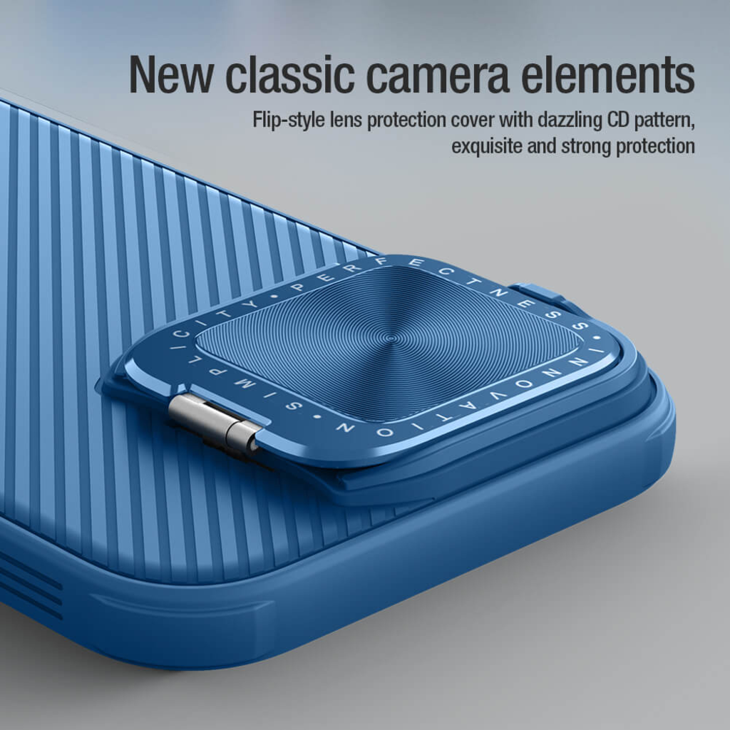  Nillkin - CamShield Prop - iPhone 16 Pro - Kék tok - 7