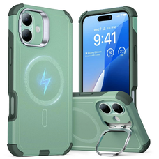  ESR - Cyber Armor kitámasztós tok - iPhone 16 - Zöld