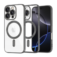  Techsuit - Luxus Kristály MagSafe - iPhone 16 Pro Max - Fekete tok