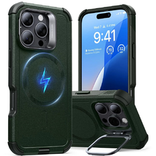  ESR - Cyber Armor Kitámasztós tok - iPhone 16 Pro - Zöld