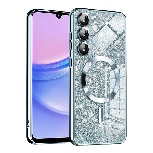 Techsuit - Luxus Csillogó MagSafe - Samsung Galaxy A15 4G / A15 5G - Világoskék tok Techsuit - Luxus Csillogó MagSafe - Samsung Galaxy A15 4G / A15 5G - Világoskék tok