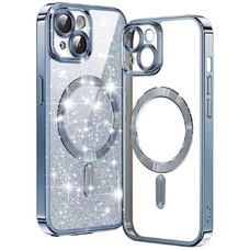 Techsuit - Luxust Csillogó MagSafe - iPhone 14 - Világoskék tok
