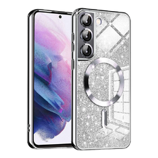  Techsuit - Luxus Csillogó MagSafe - Samsung Galaxy S21 FE 5G - Ezüst tok