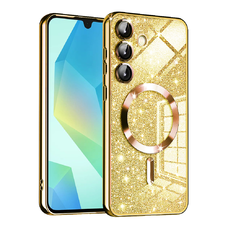 Techsuit - Luxus Csillámos MagSafe - Samsung Galaxy A16 4G / A16 5G - Arany tok