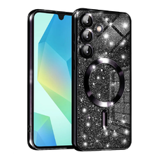  Techsuit - Luxus Csillogó MagSafe - Samsung Galaxy A16 4G / A16 5G - Fekete tok