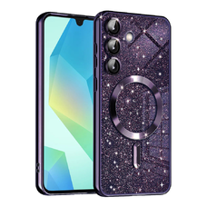  Techsuit - Luxus Csillogó MagSafe - Samsung Galaxy A16 4G / A16 5G - Mélylila tok