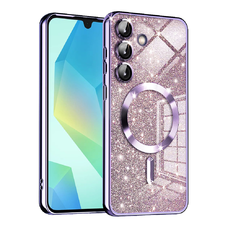  Techsuit - Luxus Csillogós MagSafe - Samsung Galaxy A16 4G / A16 5G - Világos Lila tok